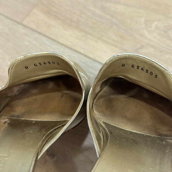 Chanel Metallized Goatskin Mules - Picture 3 of 5